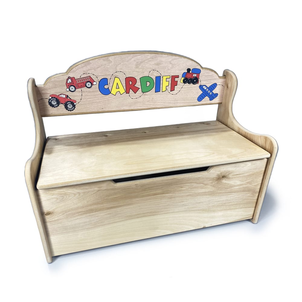 Personalized toy chest bench new arrivals