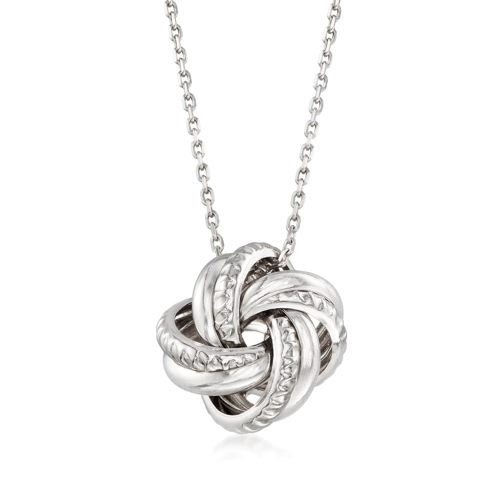 Sterling Silver Thank You for Helping us Tie The Knot Necklace by Philip  Jones Jewellery