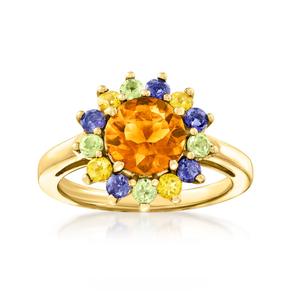Buy 925 Sterling Citrine Women Ring latest Victorian Zirconia Vintage Ring  Gold Plated Flower Ring (Rose Gold Plated) at Amazon.in