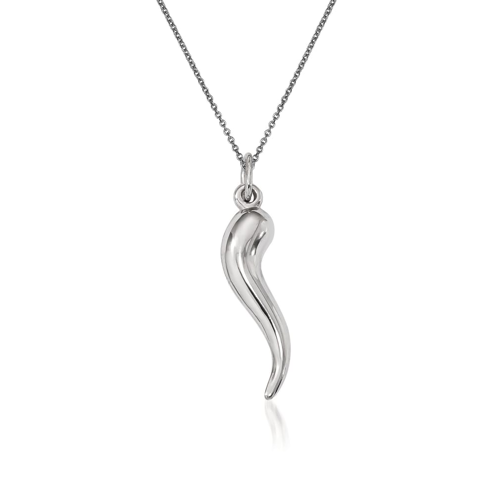 Italian Horn Necklace, Sterling Silver Italian Horn Pendant, Chili Pepper  Charm Jewelry, Jalapeno Pepper Pendant, Good Luck Charm Jewelry - Etsy  Finland