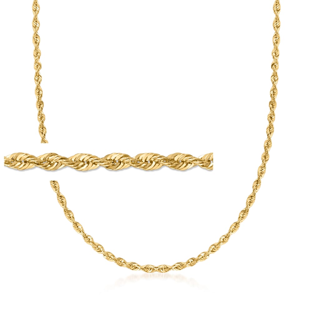 Gold Rope Chain Necklace - PDPAOLA-vachngandaiphat.com.vn