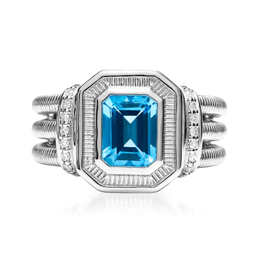Judith ripka london blue topaz ring outlet