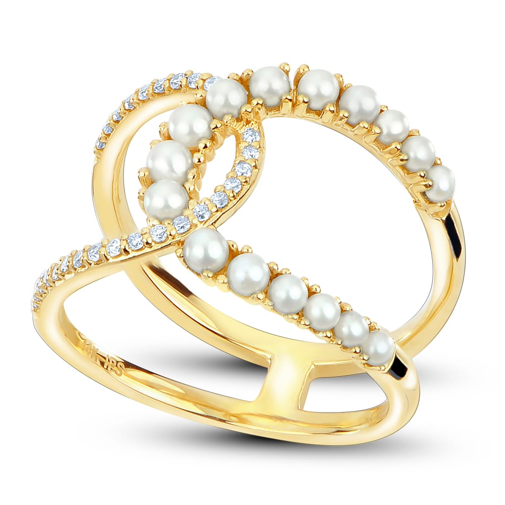 Double horseshoe ring hotsell