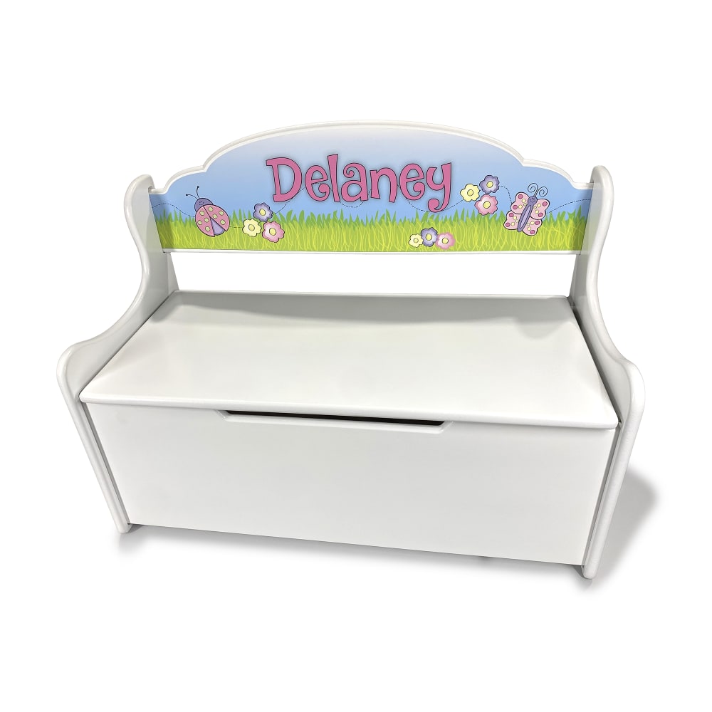 Personalized toy chest bench new arrivals