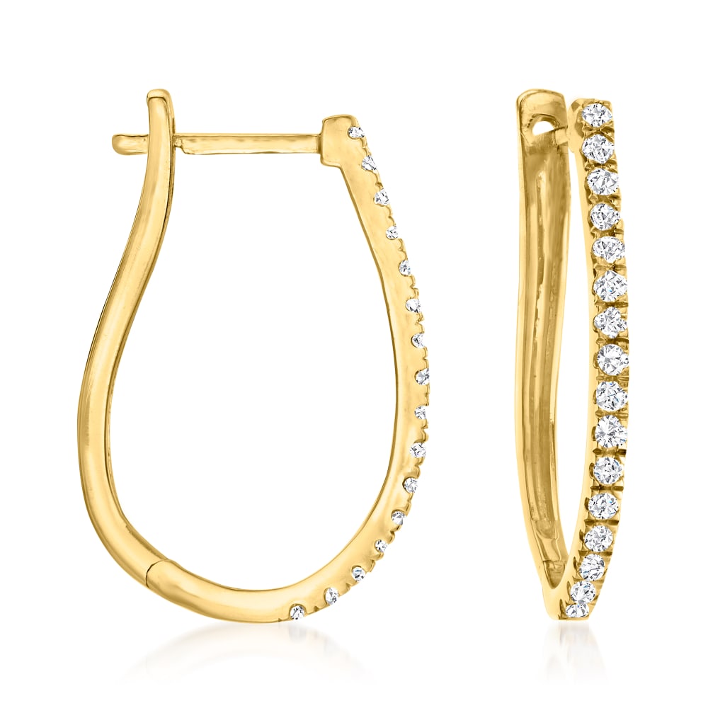 Ross simons store diamond hoop earrings