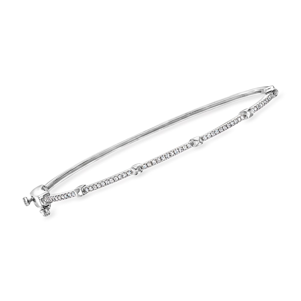 Silver American Diamond Studded Magnetic Bracelet – shopnccollection