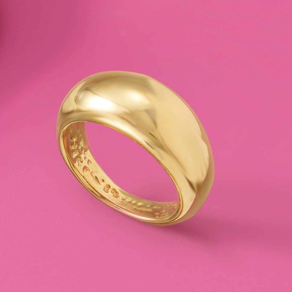 14k gold online dome ring