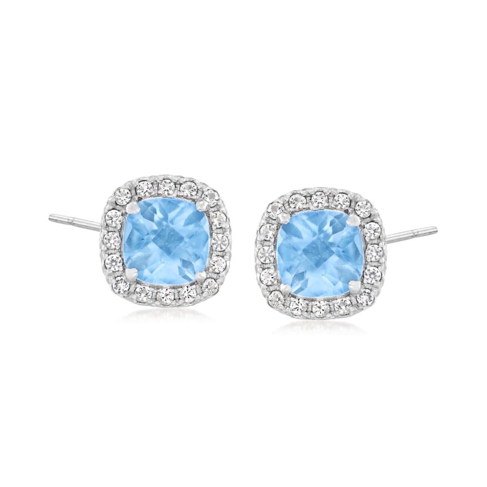 Ross simons shop blue topaz earrings