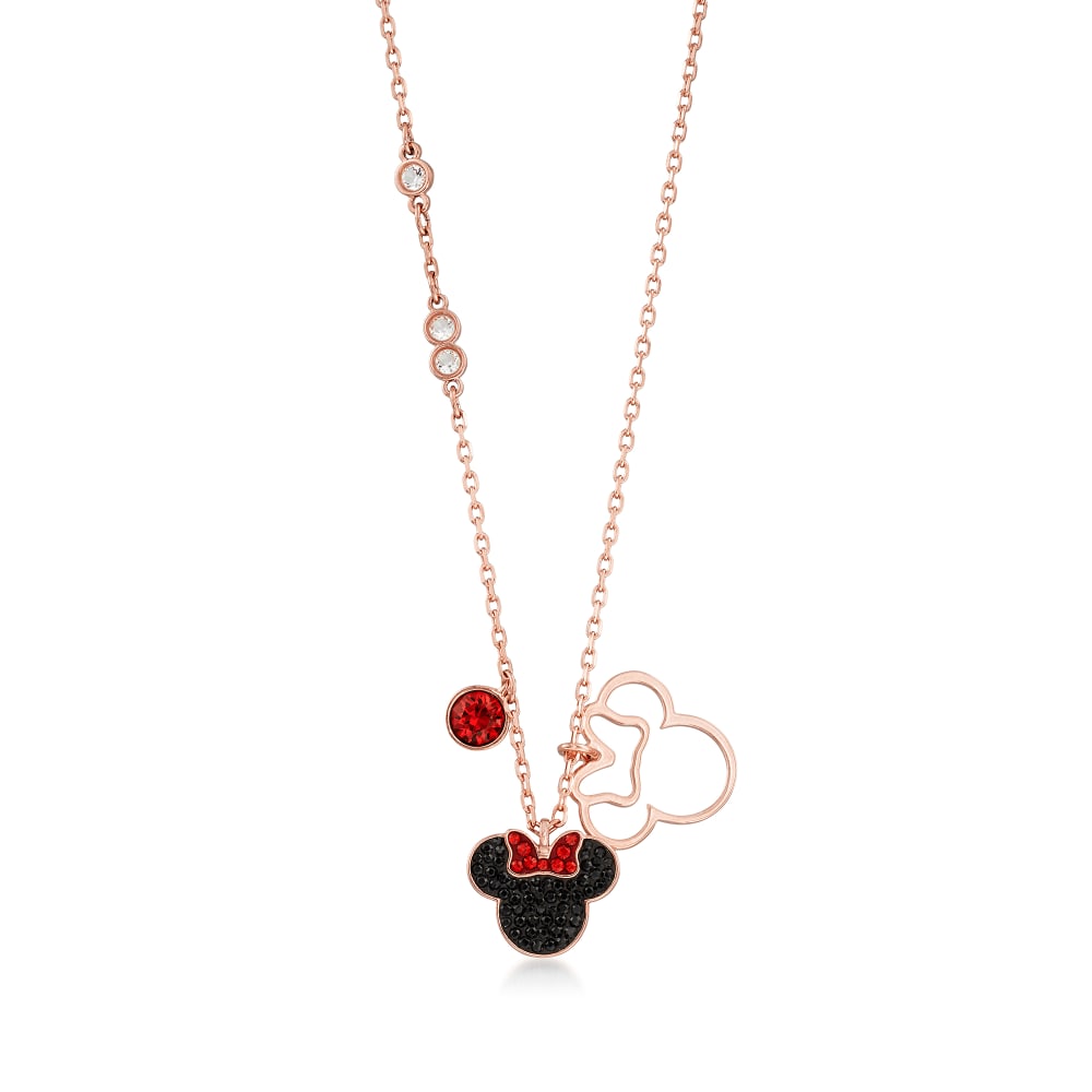 Amazon.com: Jewelry Minnie Mouse Crystal Pendant Necklace : Clothing, Shoes  & Jewelry