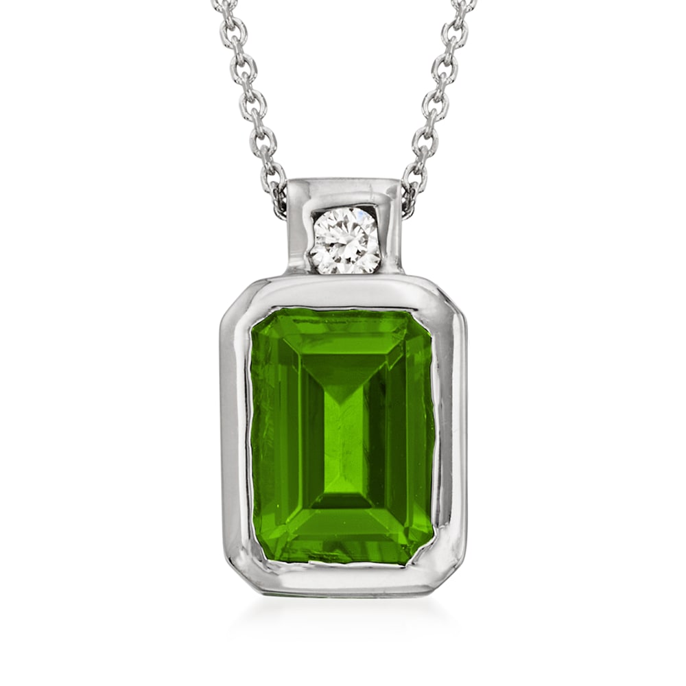 Chrome diopside pendant on sale
