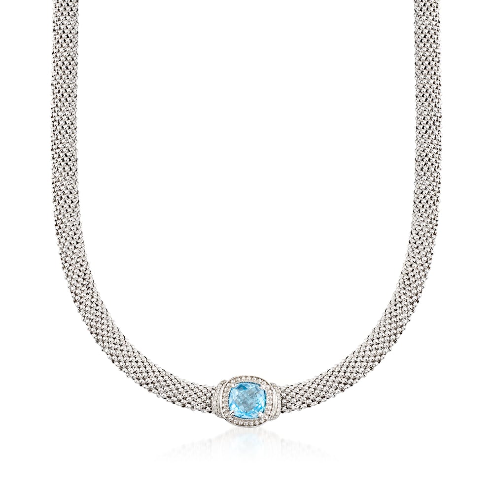 Phillip gavriel deals blue topaz necklace