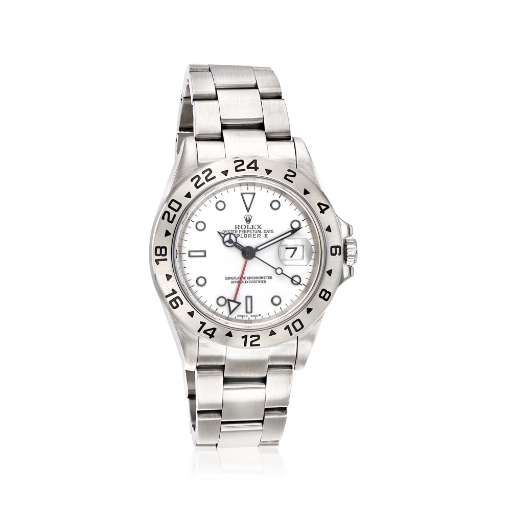 Pre Owned Rolex Explorer II Men s 40mm Automatic Stainless Steel