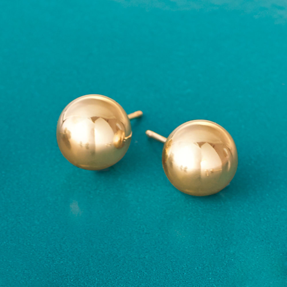 Update 193+ 8mm gold ball stud earrings