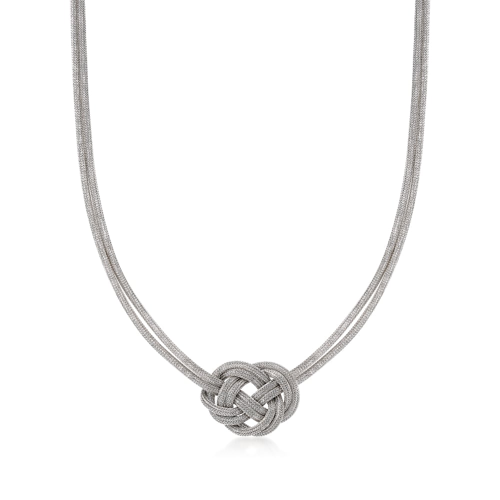 Round Shield of Destiny Celtic Knot Pendant in Sterling Silver on an 1 -  Zoe and Piper