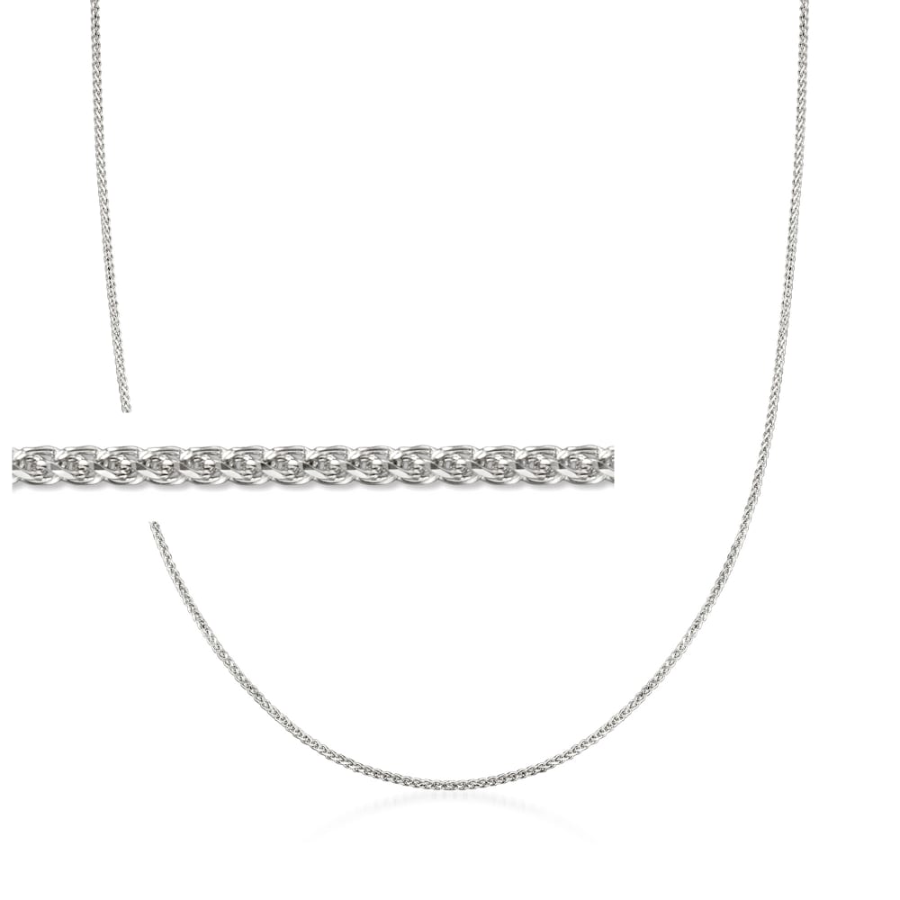Buy CHOOSE YOUR CLASP Sterling Silver 1mm Box Chain Necklace Online at  desertcartINDIA