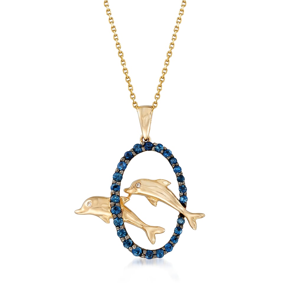 Diamond dolphin pendant shop