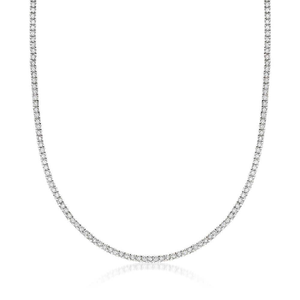 2.00 ct. t.w. Diamond Tennis Necklace in Sterling Silver | Ross-Simons