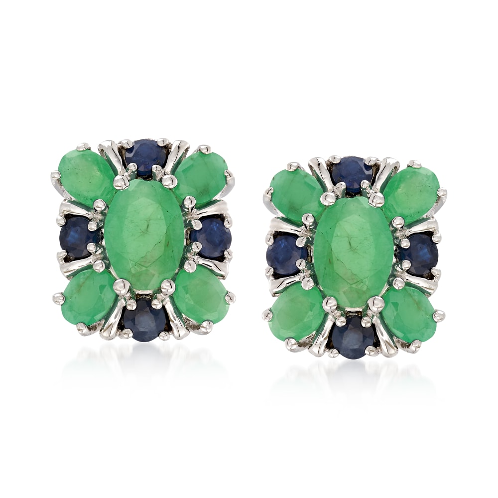 Ross simons emerald clearance earrings