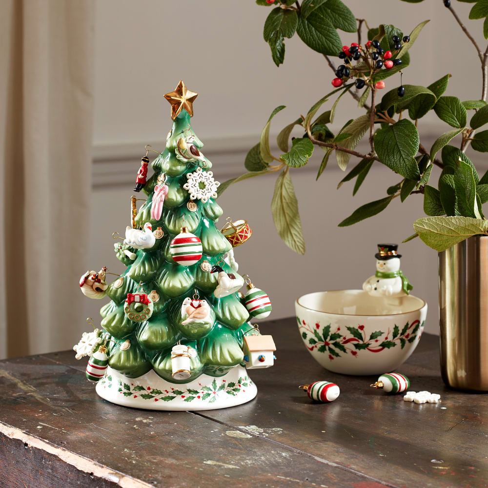 Lenox "Treasured Traditions" Advent Calendar Tree with 25 Mini