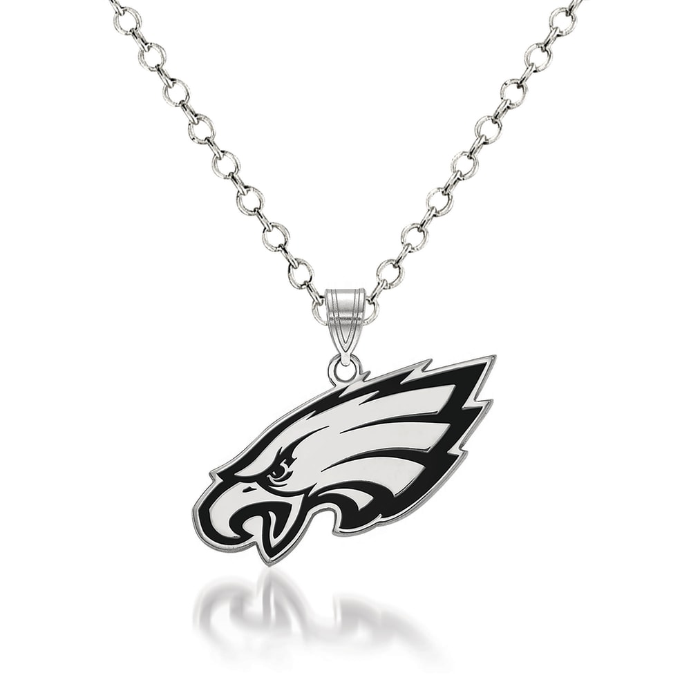 New NFL Philadelphia EAGLES SILVER BIG Fan Chain Necklace (FedEx 2Day  Option | eBay