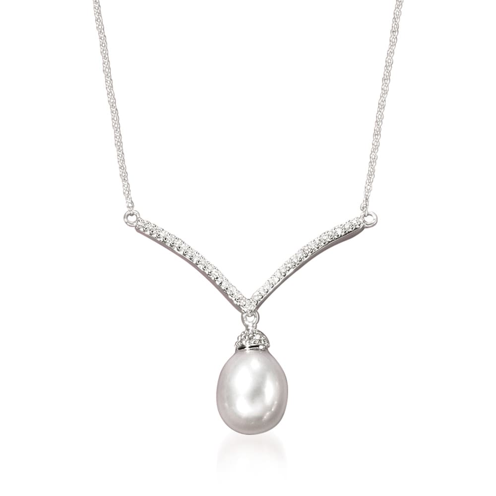Diamond chevron necklace new arrivals