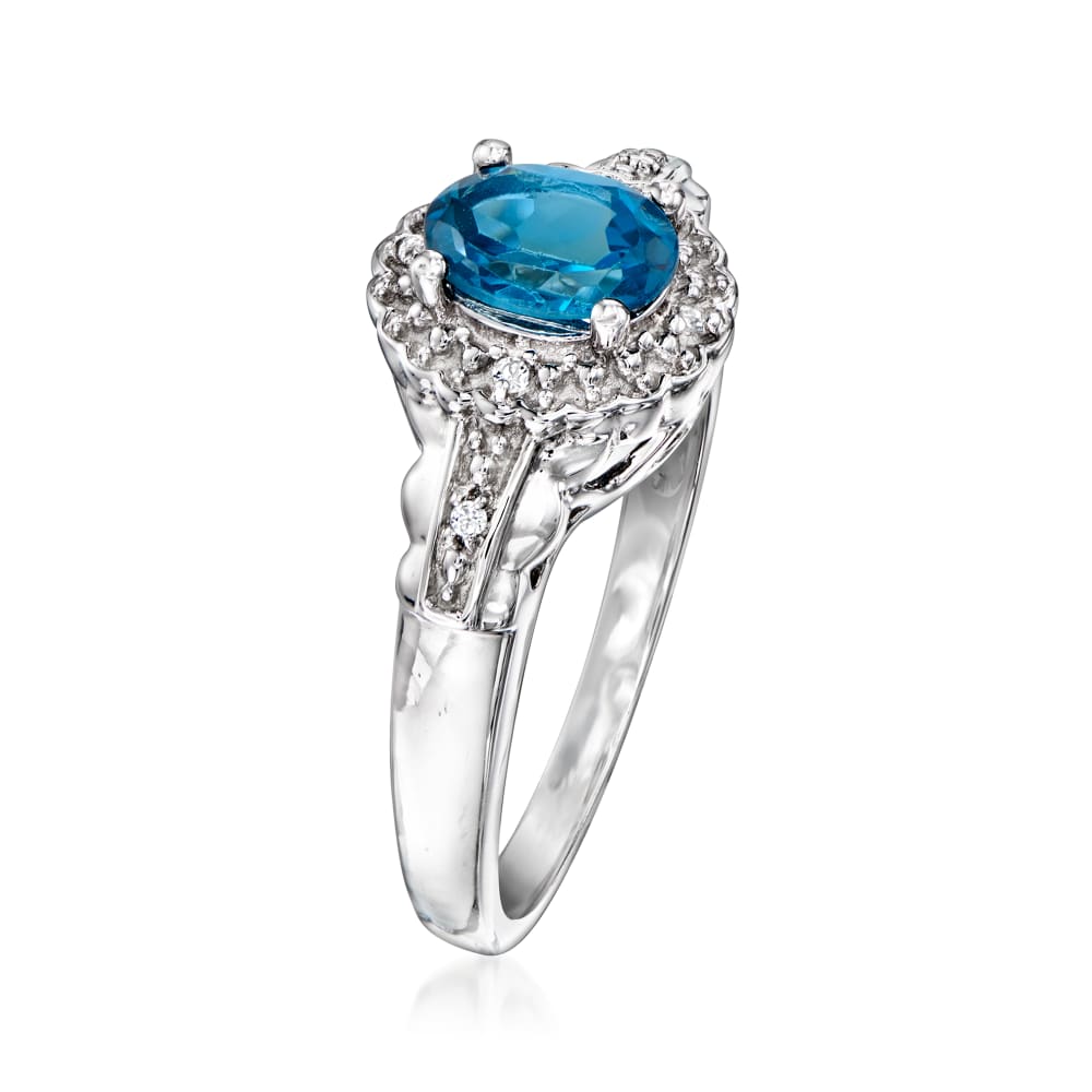 2.80 ct. t.w. London Blue Topaz Jewelry Set with White Topaz Accents 