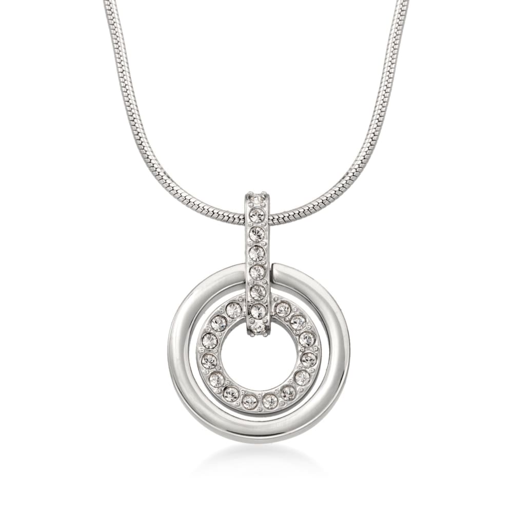Double Circle Charm Necklace