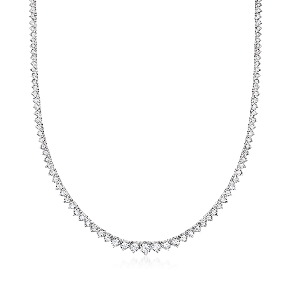3.00 ct. t.w. Graduated Lab Grown Diamond Tennis Necklace in