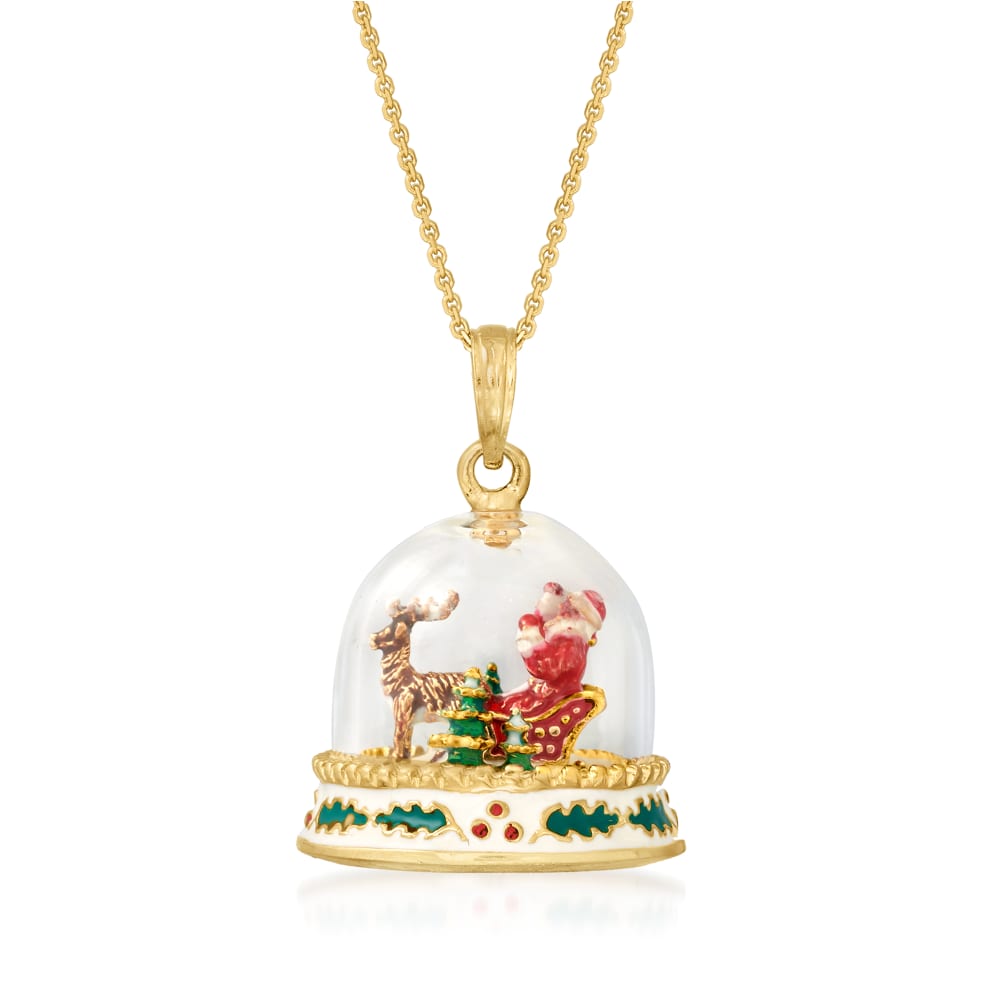 Children's Christmas Jewelry | Girls Snowflake & Ornaments Necklace – Mia  Belle Girls