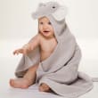 Elegant Baby Hooded Elephant Personalized Bath Towel 