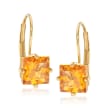 1.94 ct. t.w. Citrine Earrings in 14kt Yellow Gold