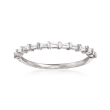 .16 ct. t.w. Baguette Diamond Band Ring in 14kt White Gold