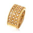 Roberto Coin &quot;Barocco&quot; .62 ct. t.w. Diamond Three-Row Ring in 18kt Gold