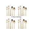 Wallace &quot;Bamboo&quot; Gold-Plated Stainless Steel Flatware
