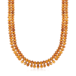 C. 1970 Vintage 98.00 ct. t.w. Citrine Necklace in 18kt Yellow Gold