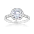 .64 ct. t.w. Diamond Engagement Ring Setting in 14kt White Gold