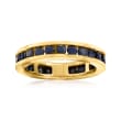 1.30 ct. t.w. Channel-Set Sapphire Eternity Band in 14kt Yellow Gold