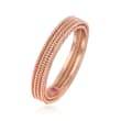 Roberto Coin &quot;Symphony&quot; Barocco Ring in 18kt Rose Gold