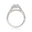 Henri Daussi 2.80 ct. t.w. Diamond Engagement Ring in 18kt White Gold
