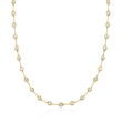 5.00 ct. t.w. Bezel-Set Diamond Station Necklace in 14kt Yellow Gold