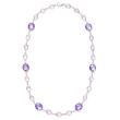 60.00 ct. t.w. Tonal Amethyst Necklace in Sterling Silver