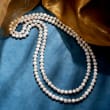 10-11mm Cultured Baroque Pearl Long Endless Necklace