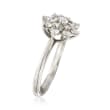 C. 1990 Vintage Tiffany Jewelry .80 ct. t.w. Diamond Cluster Ring in Platinum
