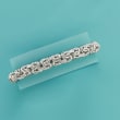 Sterling Silver Small Byzantine Bracelet