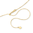 .8mm 14kt Yellow Gold Adjustable Snake-Chain Necklace