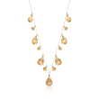 35.00 ct. t.w. Citrine Drop Necklace in 14kt Yellow Gold