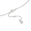 Swarovski Crystal &quot;Attract&quot; Graduated Clear Crystal Pendant Necklace in Silvertone