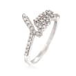 .40 ct. t.w. Diamond &quot;Love&quot; Ring in Sterling Silver
