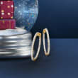 3.00 ct. t.w. Diamond Inside-Outside Hoop Earrings in 14kt Yellow Gold