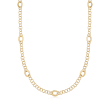 Italian 18kt Yellow Gold Link Necklace